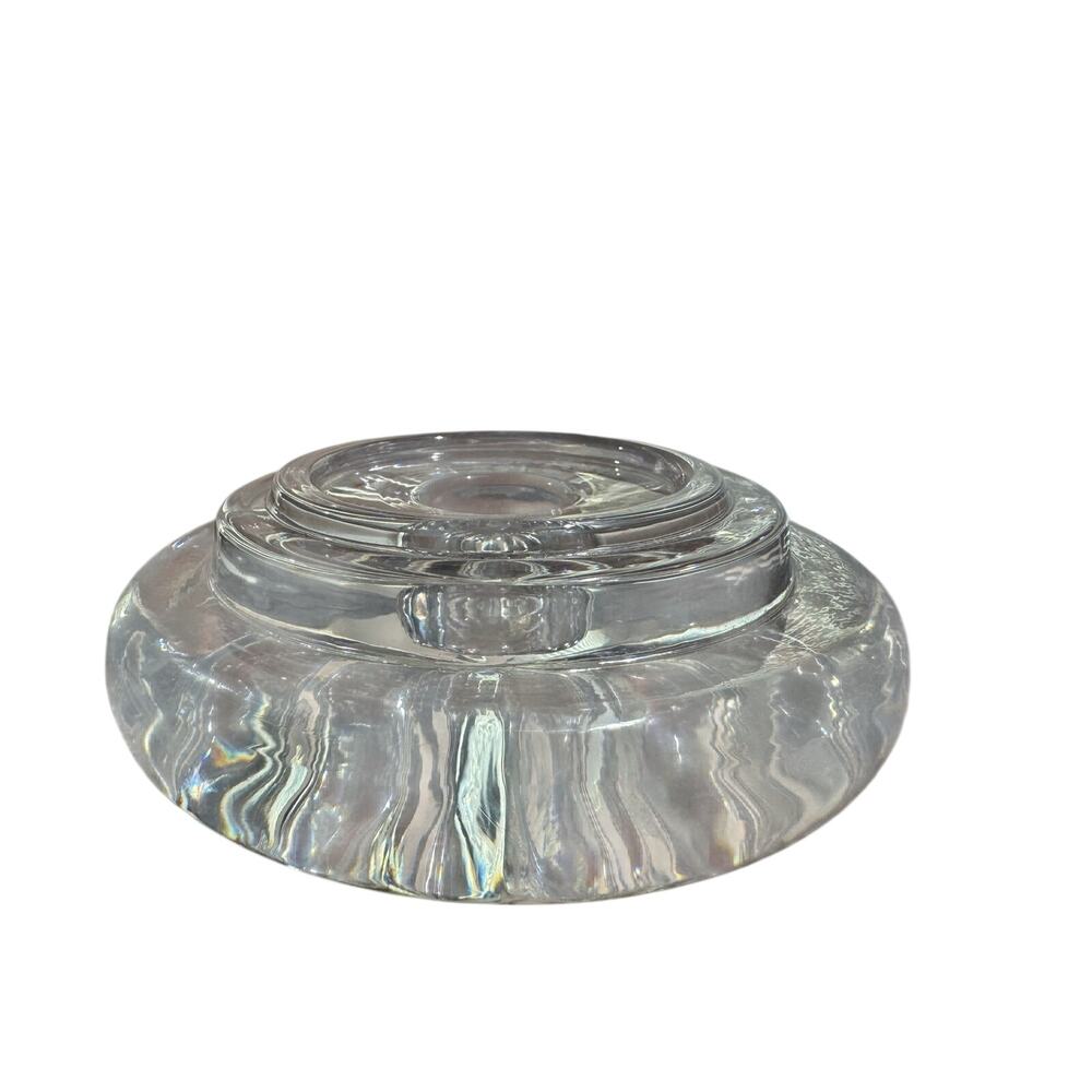 Heavy Glass Taper Candle Holder